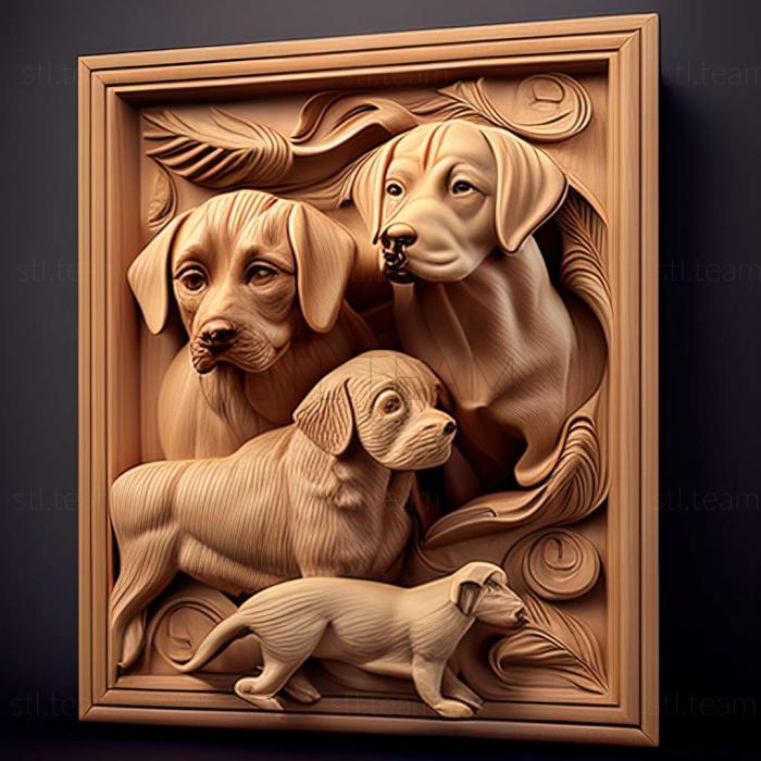 3D model dogs (STL)